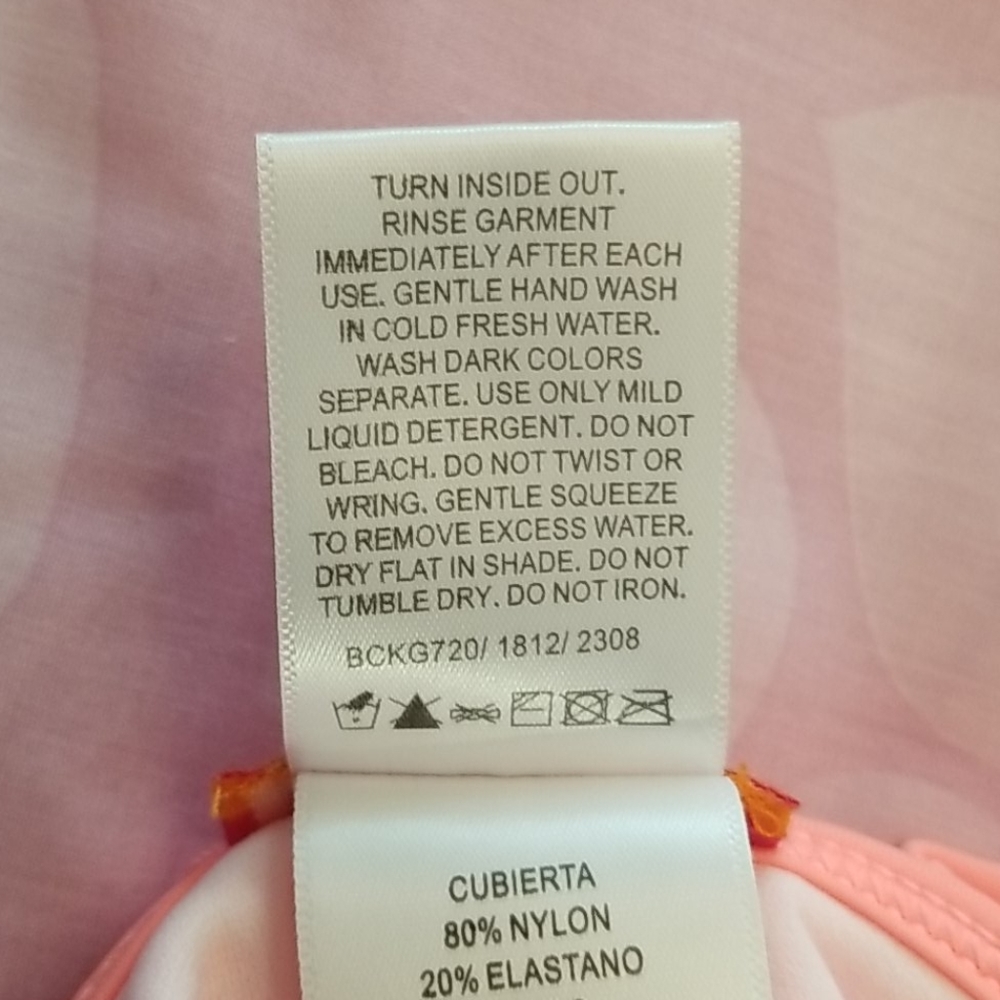 NWT Kate Mack Coral Halter 1 Piece Swimsuit Sz 2T - Picture 10 of 14